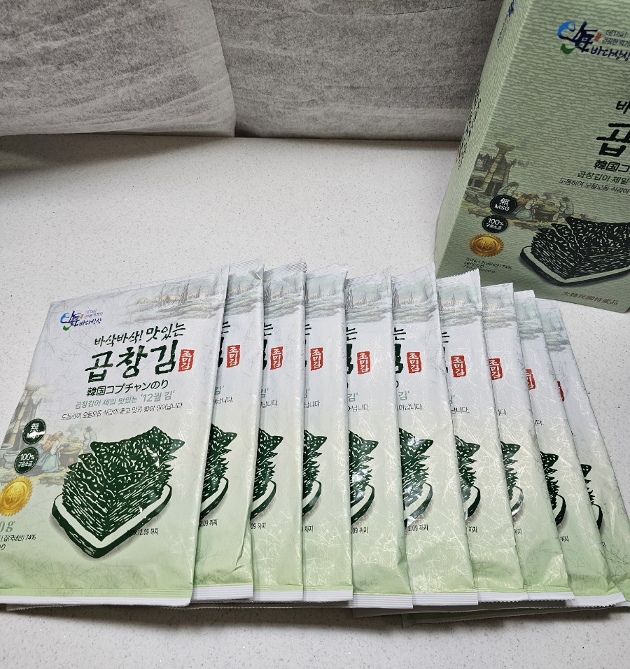 조미구운 곱창김 5장x10봉(전장김) 상세 사진 2
